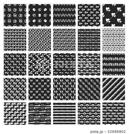 WebBig bundle of 50 vector hand drawn seamless 32689802