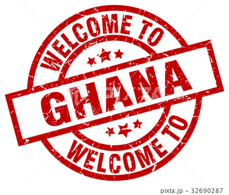 welcome to Ghana red stamp 32690287