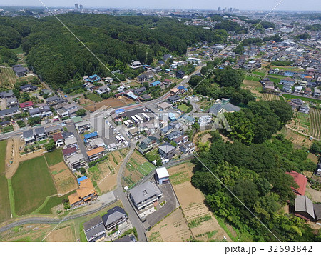 埼玉県 所沢市 空撮 住宅地 緑地 ドローン 高度80m 埼玉県 所沢市 空撮 住宅地 緑地 ドローン 高度80m 32693842