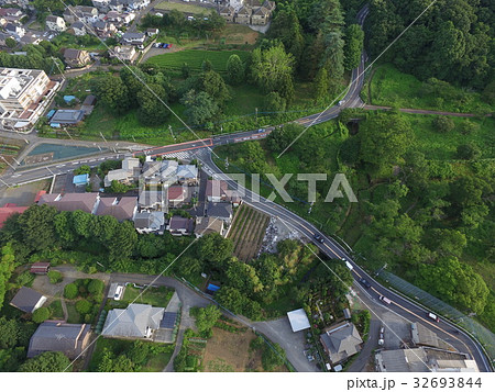 埼玉県 所沢市 空撮 市街地 緑地 鳥瞰 ドローン 高度80m 32693844
