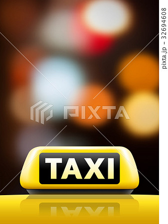 Taxi sign 32694608