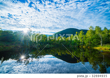 まいめの池の朝 まいめの池の朝 32694935