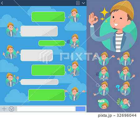 flat type Jacket Short pants men_sns 32696044