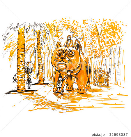 Botero Cat in Barcelona, Catalonia, Spain 32698087