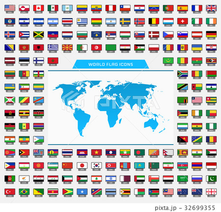 World and Flag Icons 32699355