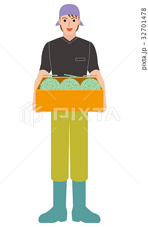 農業　メロン農家 32701478