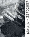 garden tools on the bonsai pots 32702057