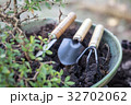 garden tools on the bonsai pots 32702062