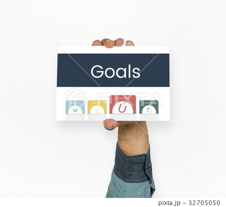 Hand holding network graphic overlay banner 32705050
