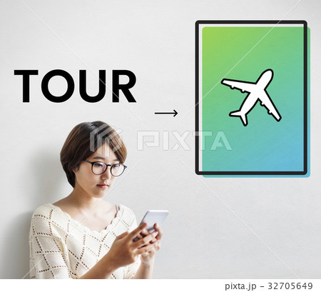 Airplane Icon Arrow Symbol Travel 32705649