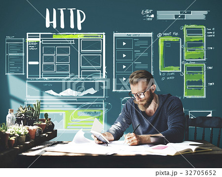 Website development layout sketch drawing 32705652