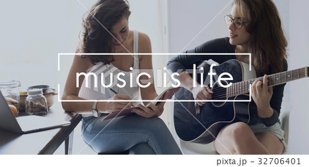 Music Is Life Leisure Concept 32706401
