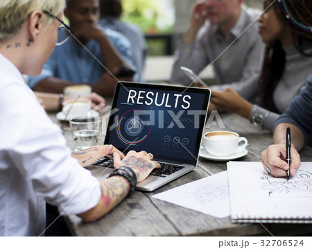 People meeting with Graphic of business graph data analysis People meeting with Graphic of business graph data analysis 32706524