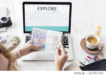 Map GPS Direction Navigation Route Travel 32707103