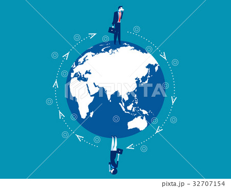 Business person and communication. 32707154