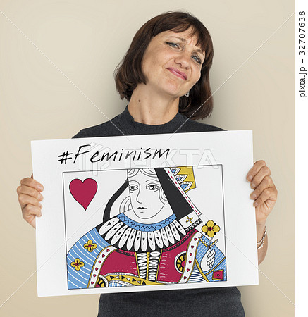 Women Rights Queen Card Concept 32707638