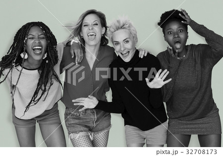 Girls Friendship Laughing Enjoy Together 32708173