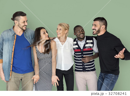 People Friendship Smiling Happiness Togetherness 32708241