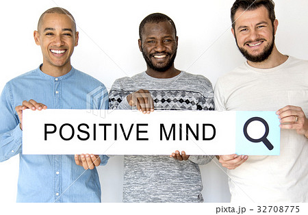 Group of men holding banner network graphic overlay Group of men holding banner network graphic overlay 32708775