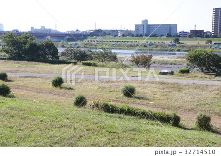 多摩川の河川敷 多摩川の河川敷 32714510