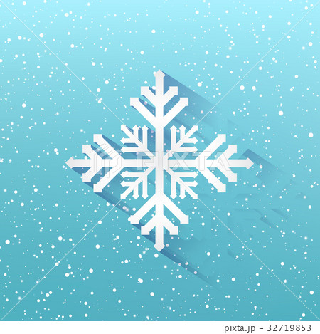 Blue winter christmas background, Snowflakes 32719853