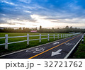 Sheep farm and Road bike in twilight. 32721762