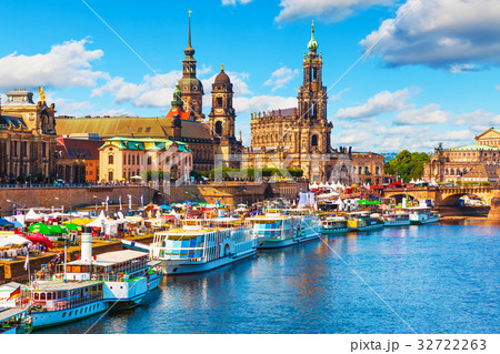 Summer scenery of the Old Town in Dresden, Germany 32722263