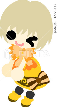 お洒落な服を着た女の子のイラストのイラスト素材