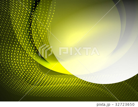 Glowing wave created with particles on dark color 32723650