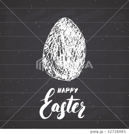 Happy Easter greeting card Retro vintage vector 32726063