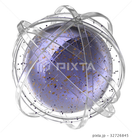 3d sphere of multicolored rings in cloud from 32726845
