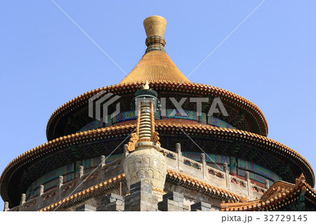 世界遺産　中国　承徳　外八廟　普楽寺　闍城　旭光閣 32729145