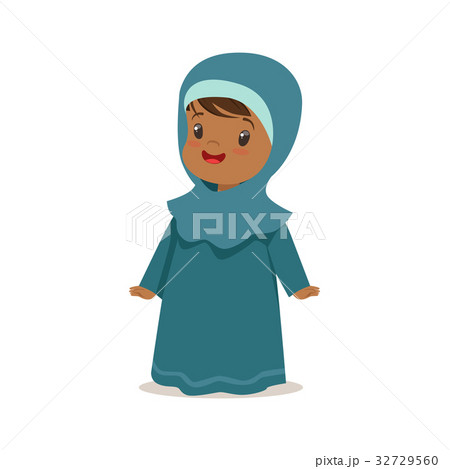 Girl wearing national costume of UAE, islamic 32729560