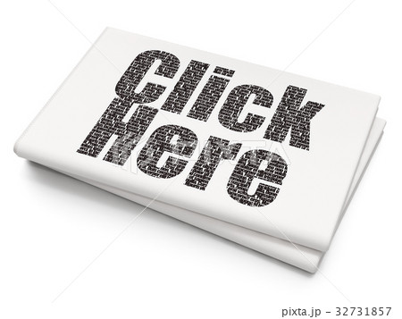 Web development concept: Click Here on Blank 32731857