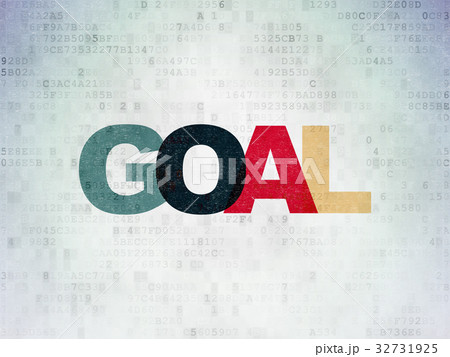 Advertising concept: Goal on Digital Data Paper 32731925