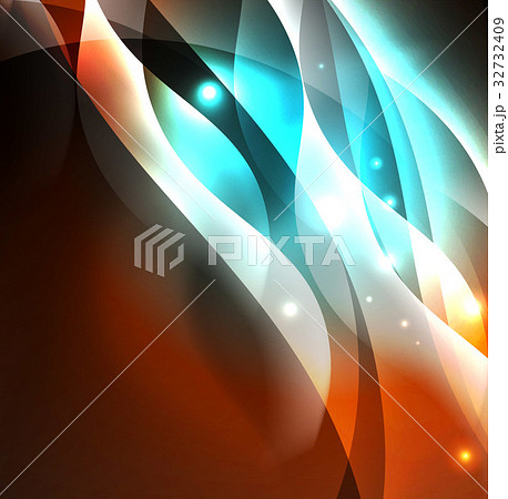 Illuminated neon waves Illuminated neon waves 32732409