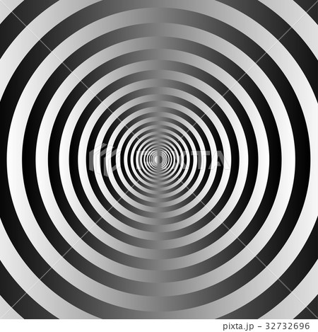 Black and white concentric circles background. 32732696
