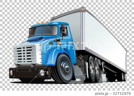 Cartoon semi truck Cartoon semi truck 32732870