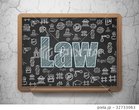 Law concept: Law on School board background 32733063