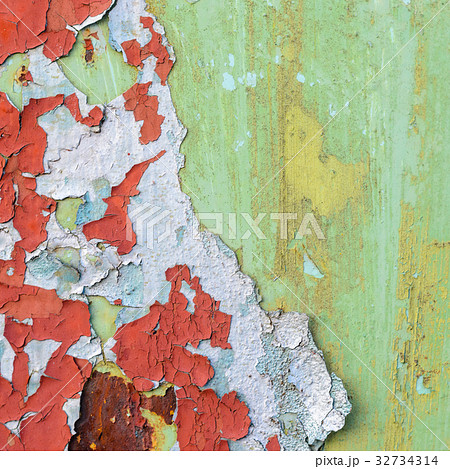 Flaking paint metal texture 32734314
