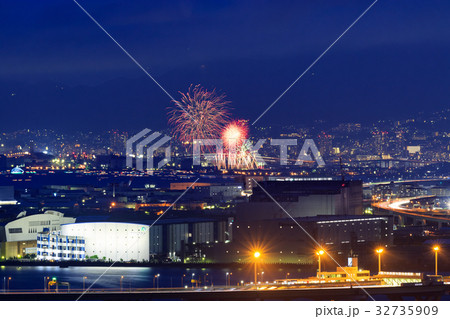 大阪から観る芦屋花火大会(兵庫) 32735909