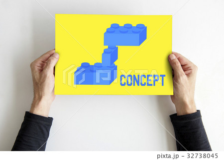 Building blocks structure design graphic 32738045