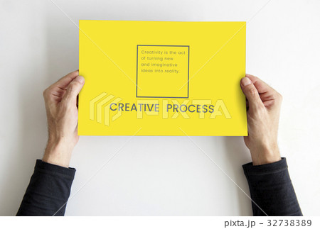 Hands holding network graphic overlay banner 32738389