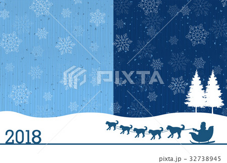 戌　年賀状　雪　背景  32738945