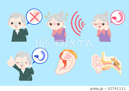old people with ear problem old people with ear problem 32741111