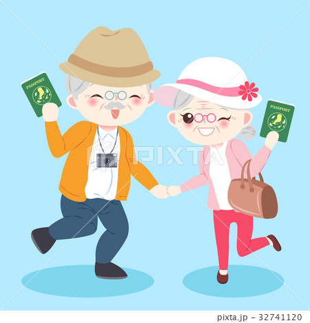 cartoon old couple cartoon old couple 32741120
