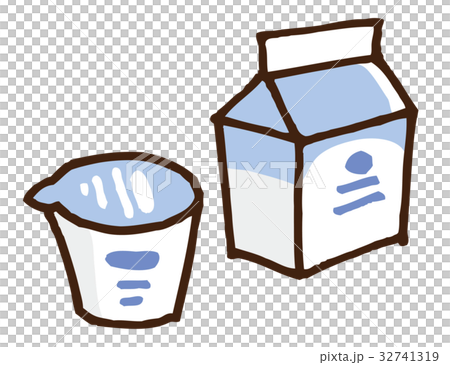 ヨーグルトと牛乳 ヨーグルトと牛乳 32741319