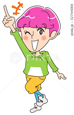 ウインクするジェンダーレス男子 32744069