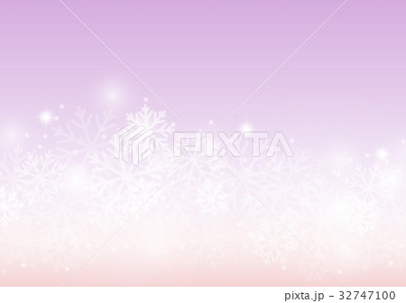 雪グラデーション紫とピンクのイラスト素材