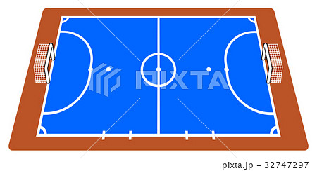 フットサルコート〜室内・サイドビュー 32747297